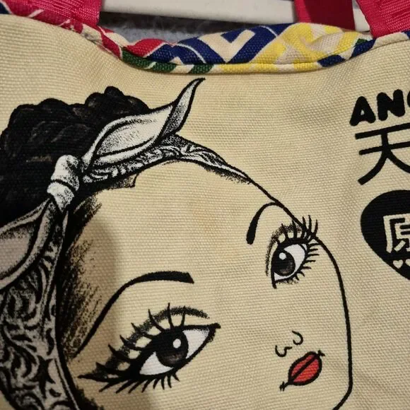 Y2K Harajuku Lovers Gwen Stefani Fatal Attraction To Cuteness Purse Bag Canvas - Picture 4 of 14